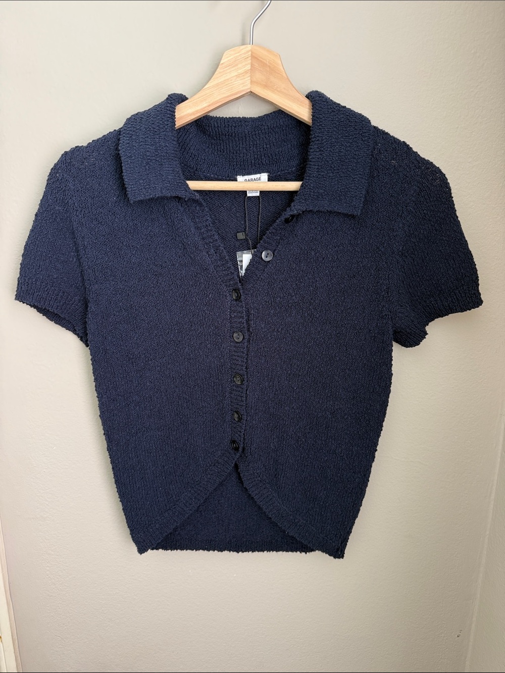GARAGE POLO BOUCLE CROP XS